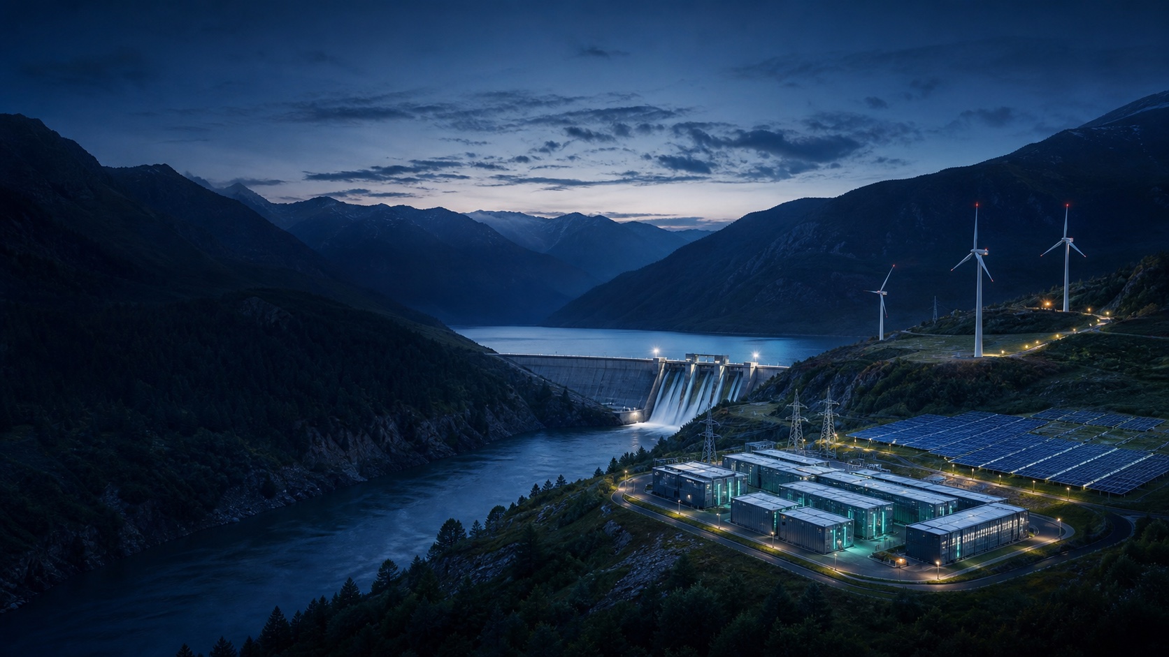 Renewable powered high performance computing campus